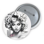 BAD GIRL - Custom Pin Buttons