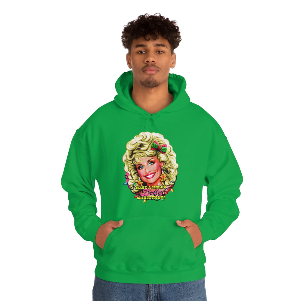 Have A Holly Dolly Christmas! - Unisex Heavy Blend™ Hooded Sweatshirt