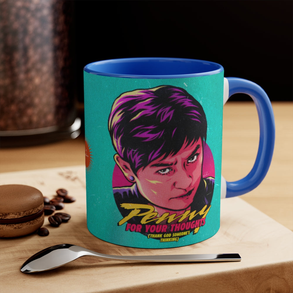 Penny For Your Thoughts - 11oz Accent Mug (Australian Printed)