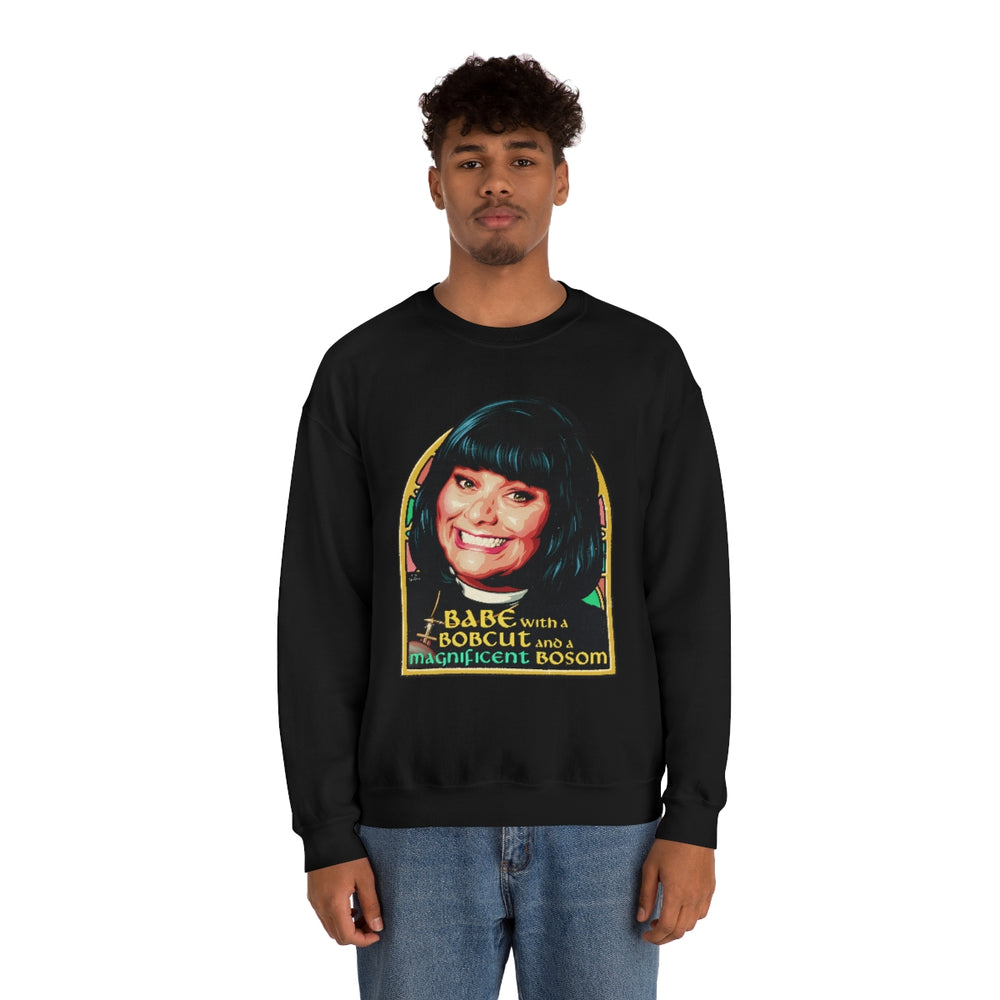 Babe With A Bobcut And A Magnificent Bosom [Australian-Printed] - Unisex Heavy Blend™ Crewneck Sweatshirt