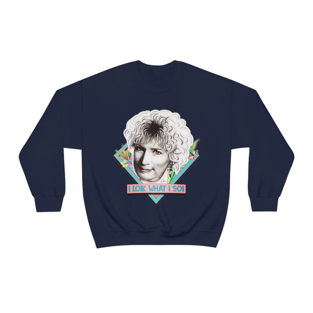 I LOIK WHAT I SOI [Australian-Printed] - Unisex Heavy Blend™ Crewneck Sweatshirt