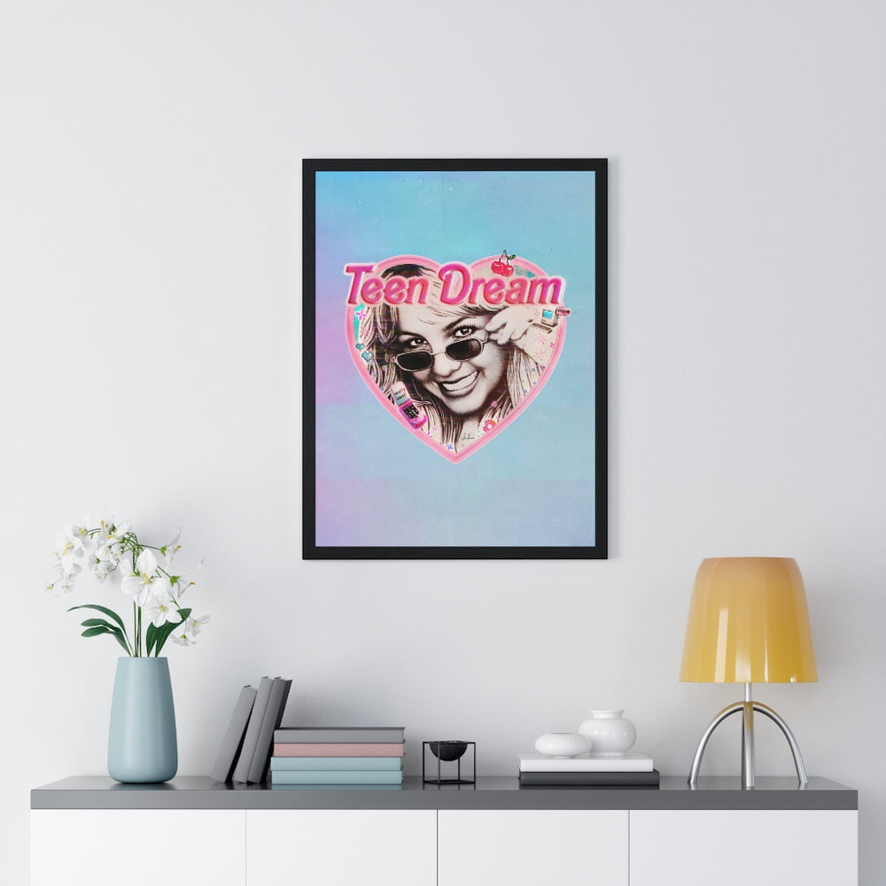 TEEN DREAM [Coloured BG] - Premium Framed Vertical Poster