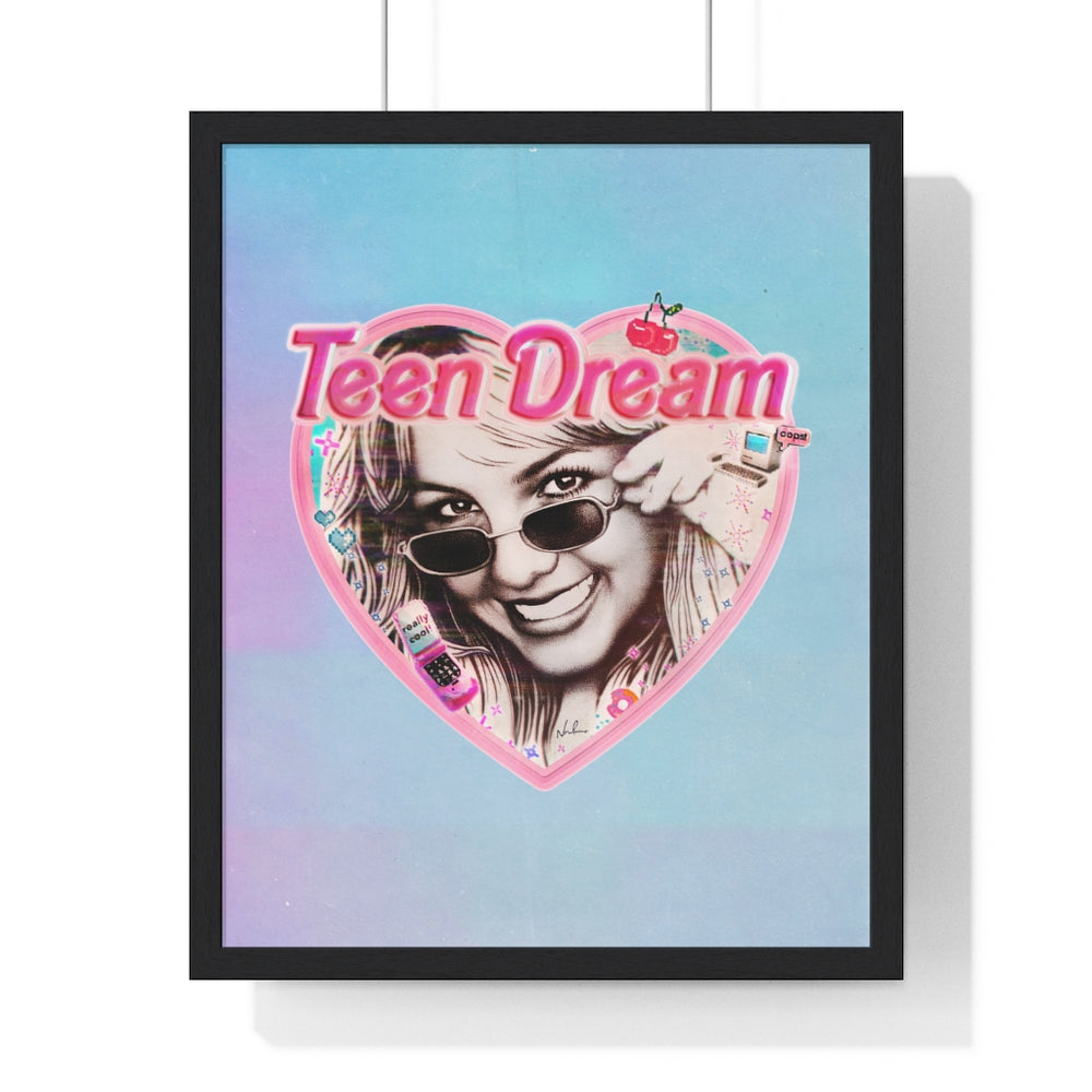 TEEN DREAM [Coloured BG] - Premium Framed Vertical Poster