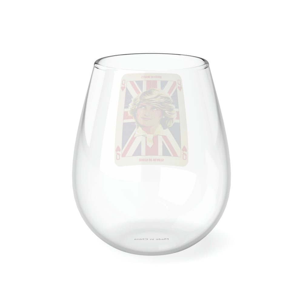 Queen Of Hearts - Stemless Glass, 11.75oz