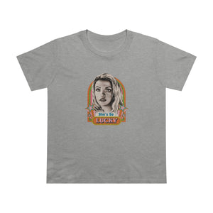 She's So Lucky [Australian-Printed] - Women’s Maple Tee