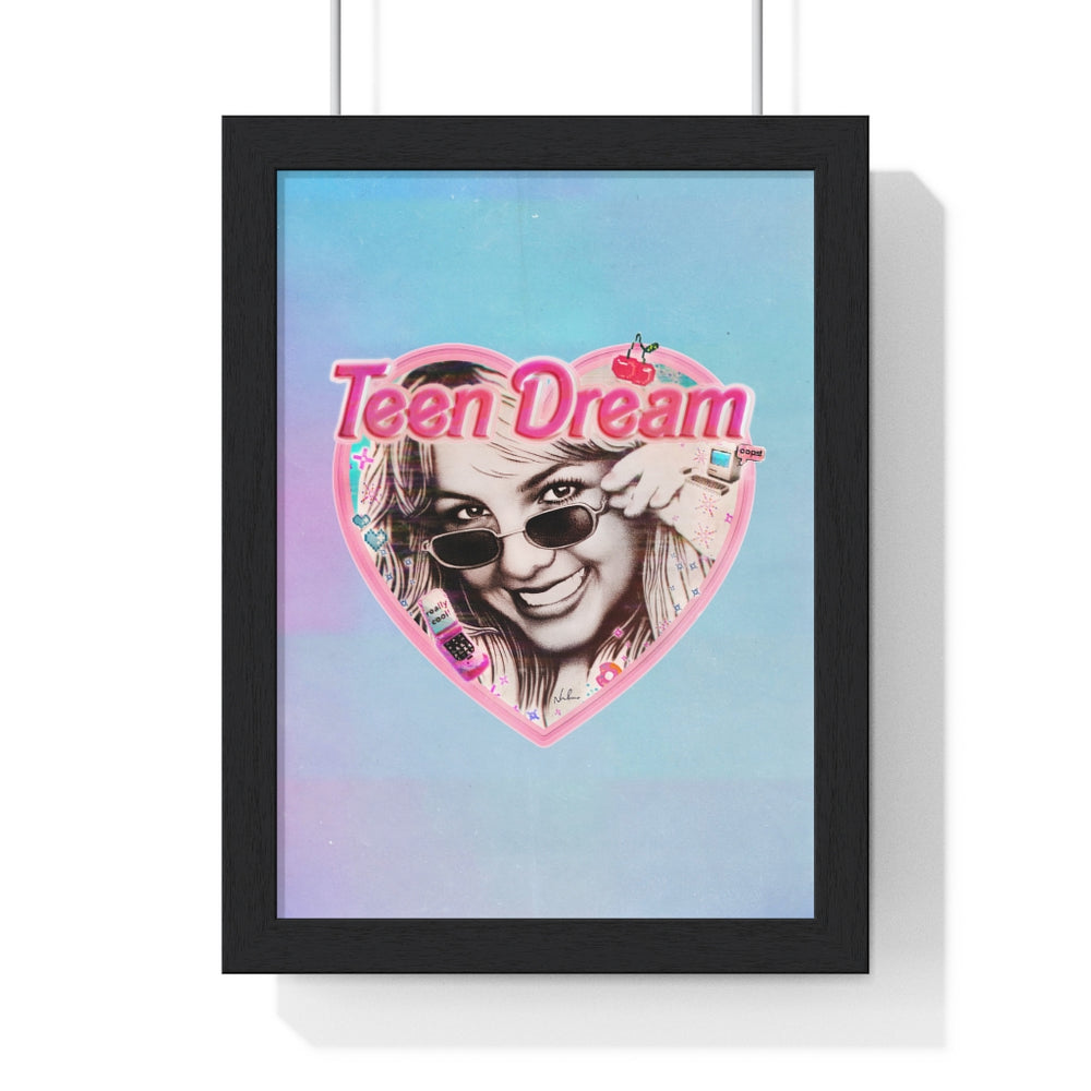 TEEN DREAM [Coloured BG] - Premium Framed Vertical Poster