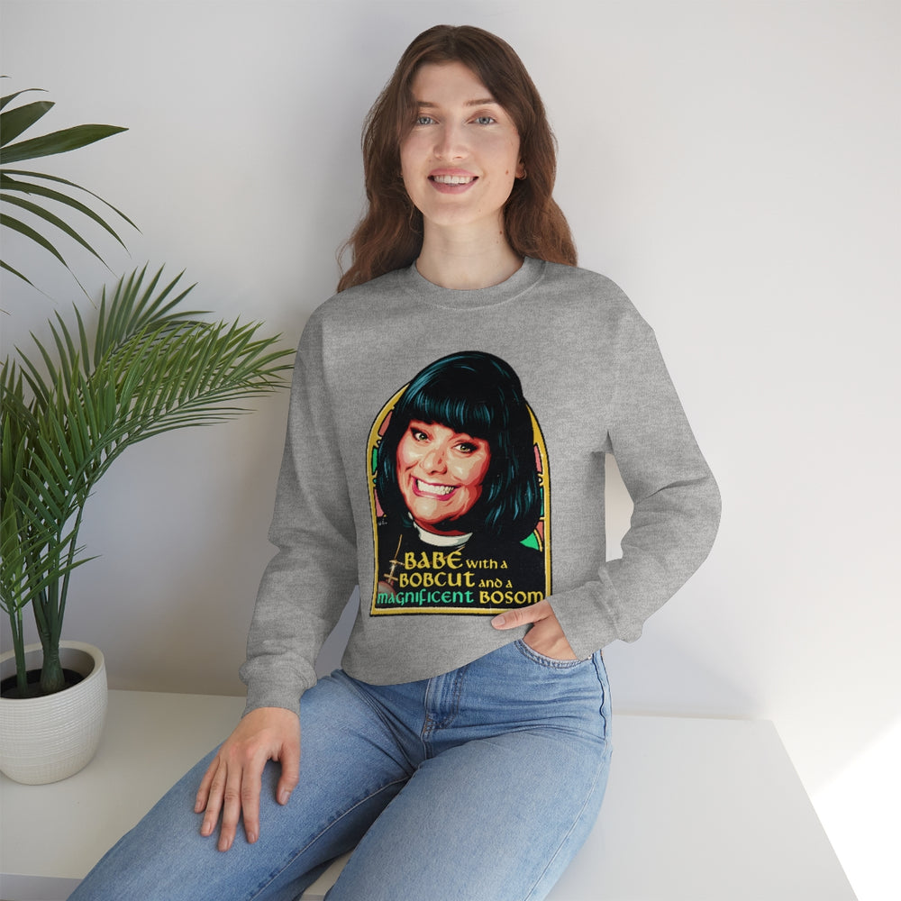 Babe With A Bobcut And A Magnificent Bosom [Australian-Printed] - Unisex Heavy Blend™ Crewneck Sweatshirt