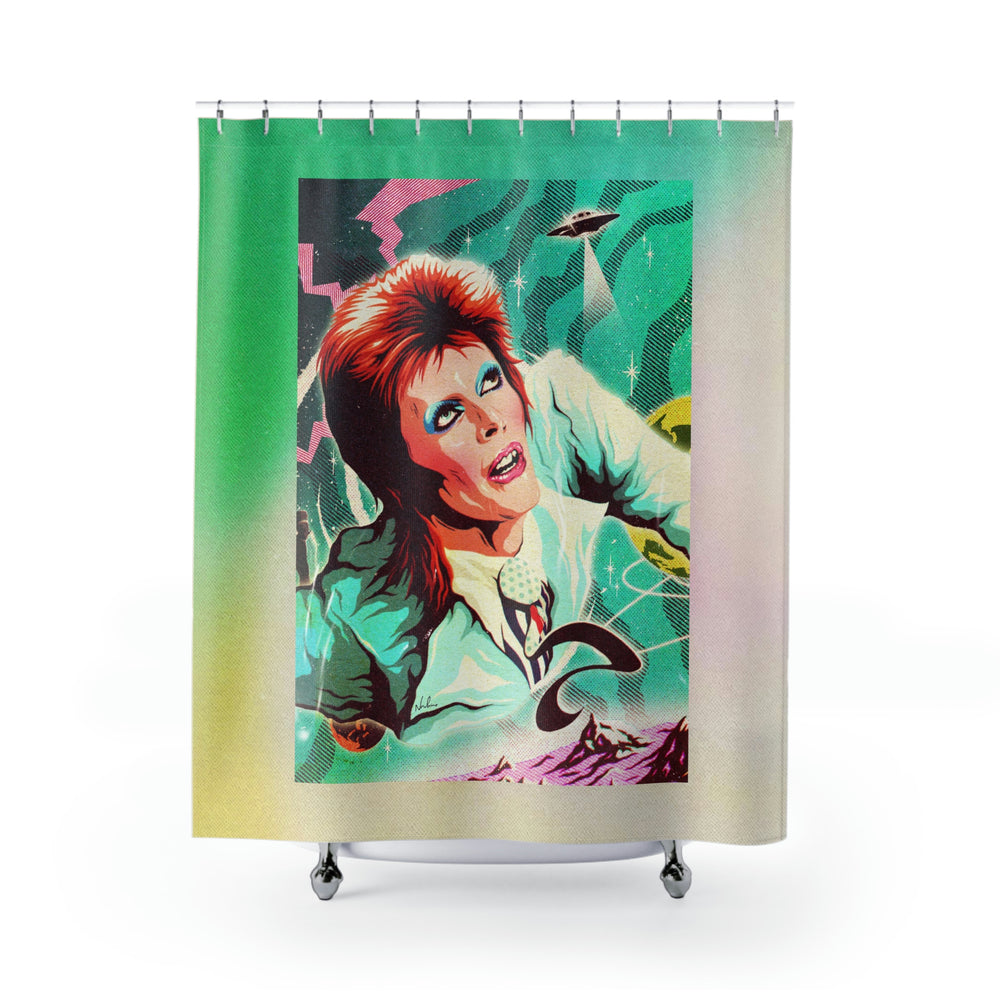 GALACTIC BOWIE - Shower Curtains