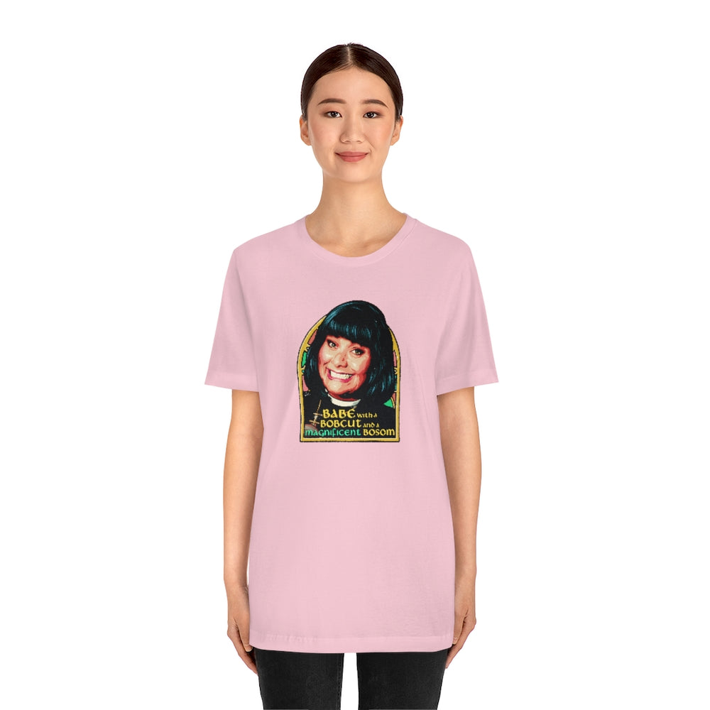 Babe With A Bobcut And A Magnificent Bosom - Unisex Jersey Short Sleeve Tee