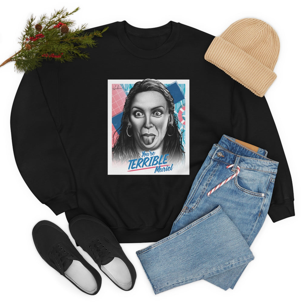 You're Terrible, Muriel [Australian-Printed] - Unisex Heavy Blend™ Crewneck Sweatshirt