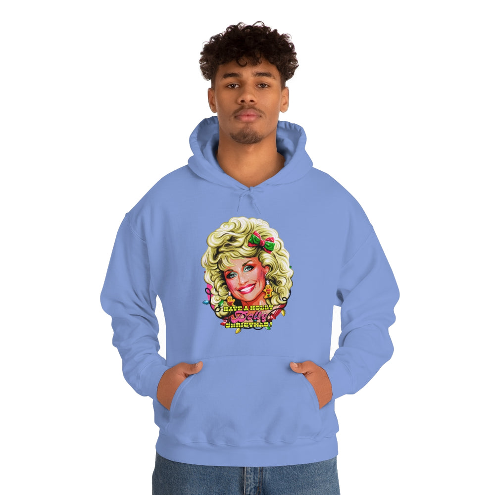 Have A Holly Dolly Christmas! - Unisex Heavy Blend™ Hooded Sweatshirt