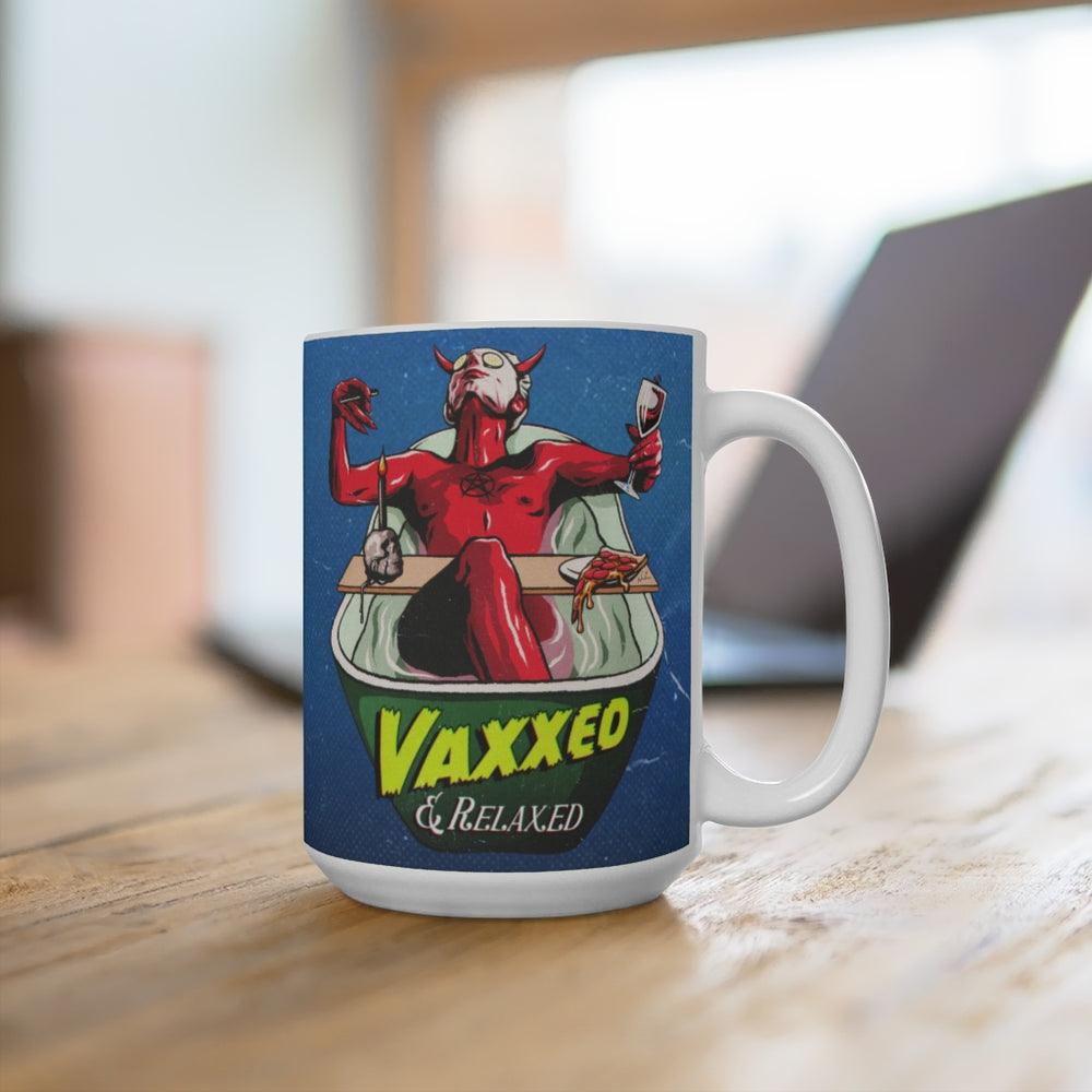 VAXXED + RELAXED - Mug 15oz