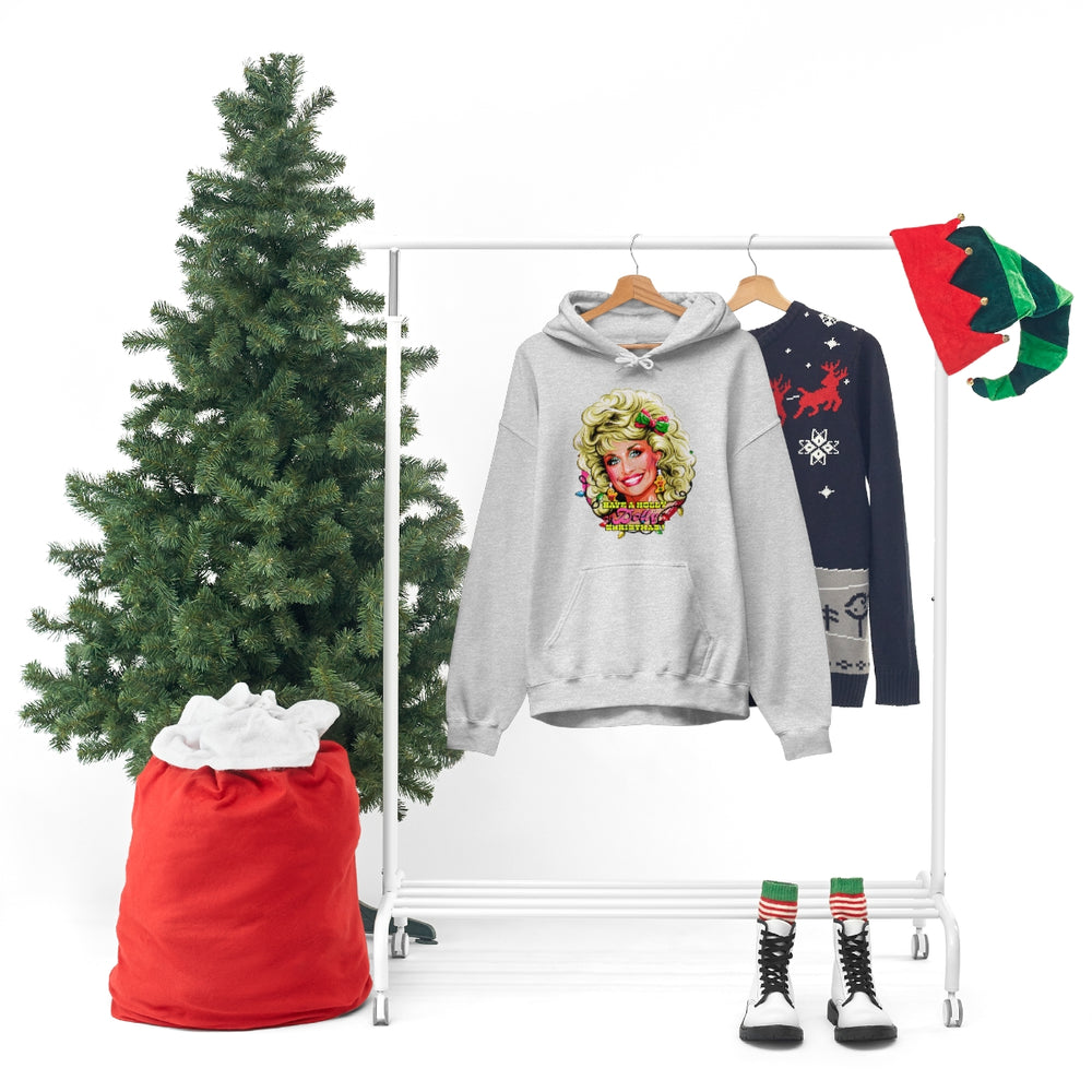 Have A Holly Dolly Christmas! - Unisex Heavy Blend™ Hooded Sweatshirt