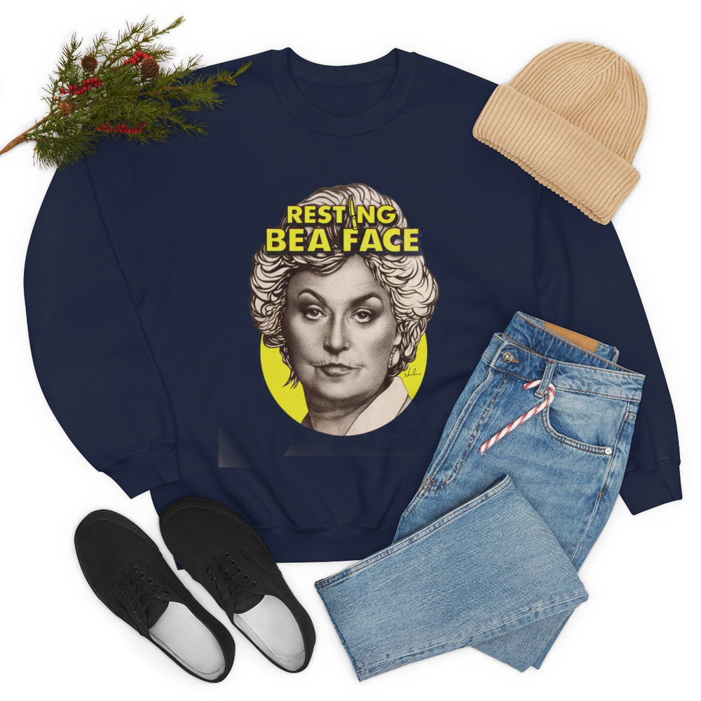 RESTING BEA FACE [Australian-Printed] - Unisex Heavy Blend™ Crewneck Sweatshirt