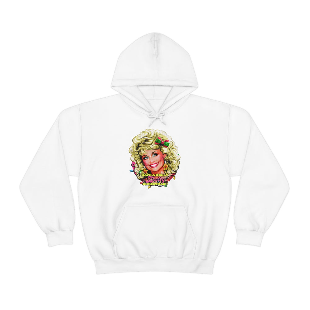 Have A Holly Dolly Christmas! - Unisex Heavy Blend™ Hooded Sweatshirt