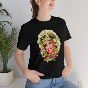 Have A Holly Dolly Christmas! - Unisex Jersey Short Sleeve Tee