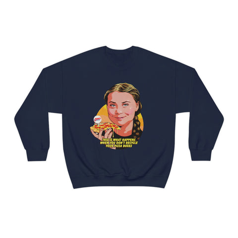 This Is What Happens When You Don't Recycle Your Pizza Boxes [Australian-Printed] - Unisex Heavy Blend™ Crewneck Sweatshirt
