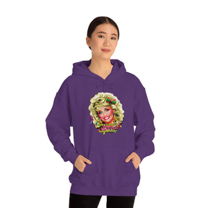 Have A Holly Dolly Christmas! - Unisex Heavy Blend™ Hooded Sweatshirt