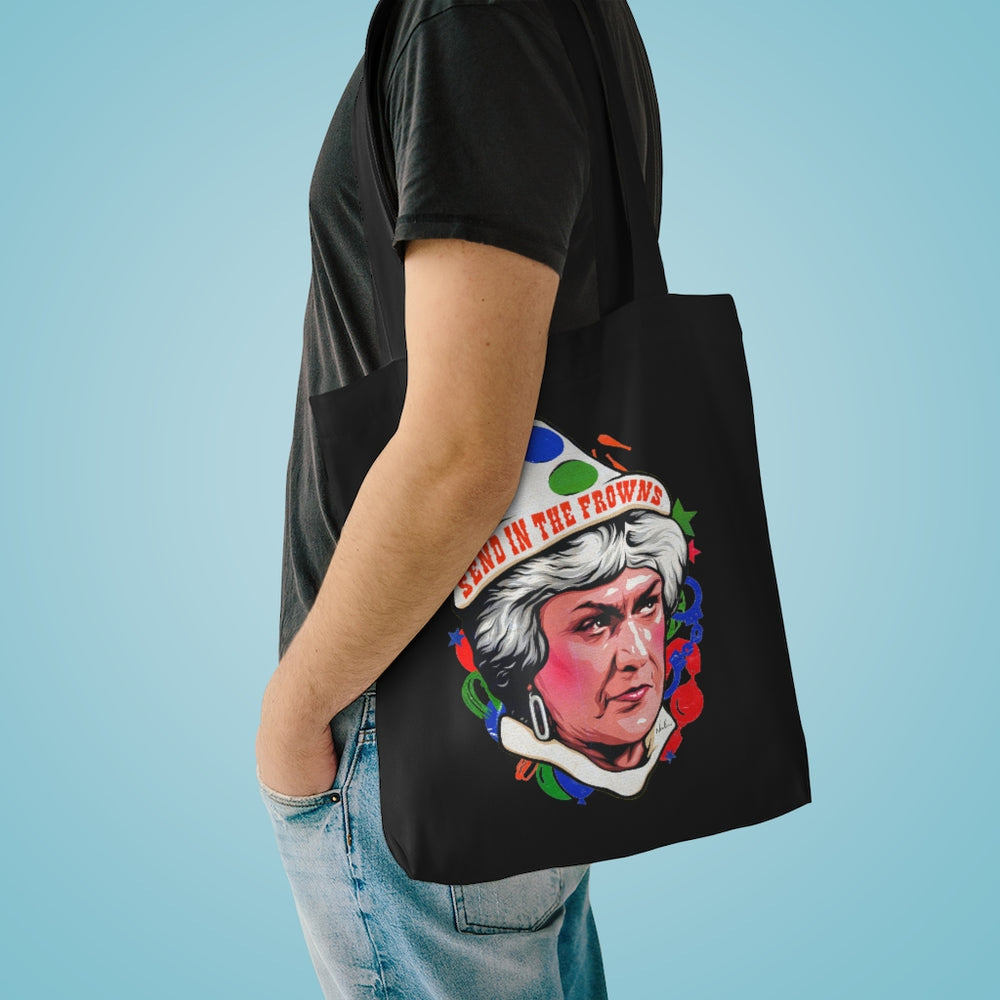 SEND IN THE FROWNS [Australian-Printed] - Cotton Tote Bag