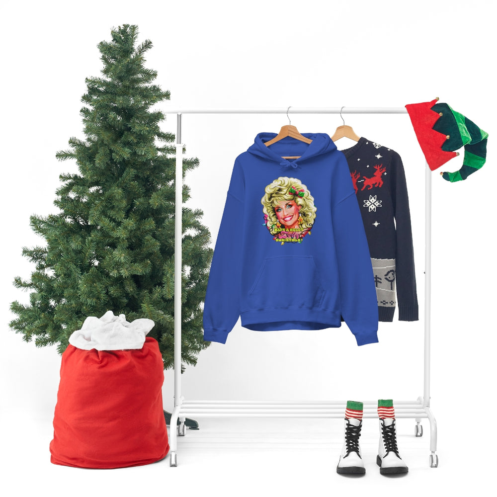 Have A Holly Dolly Christmas! - Unisex Heavy Blend™ Hooded Sweatshirt