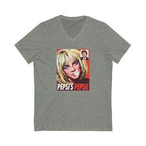 PEPSI'S PEPSI - Unisex Jersey Short Sleeve V-Neck Tee