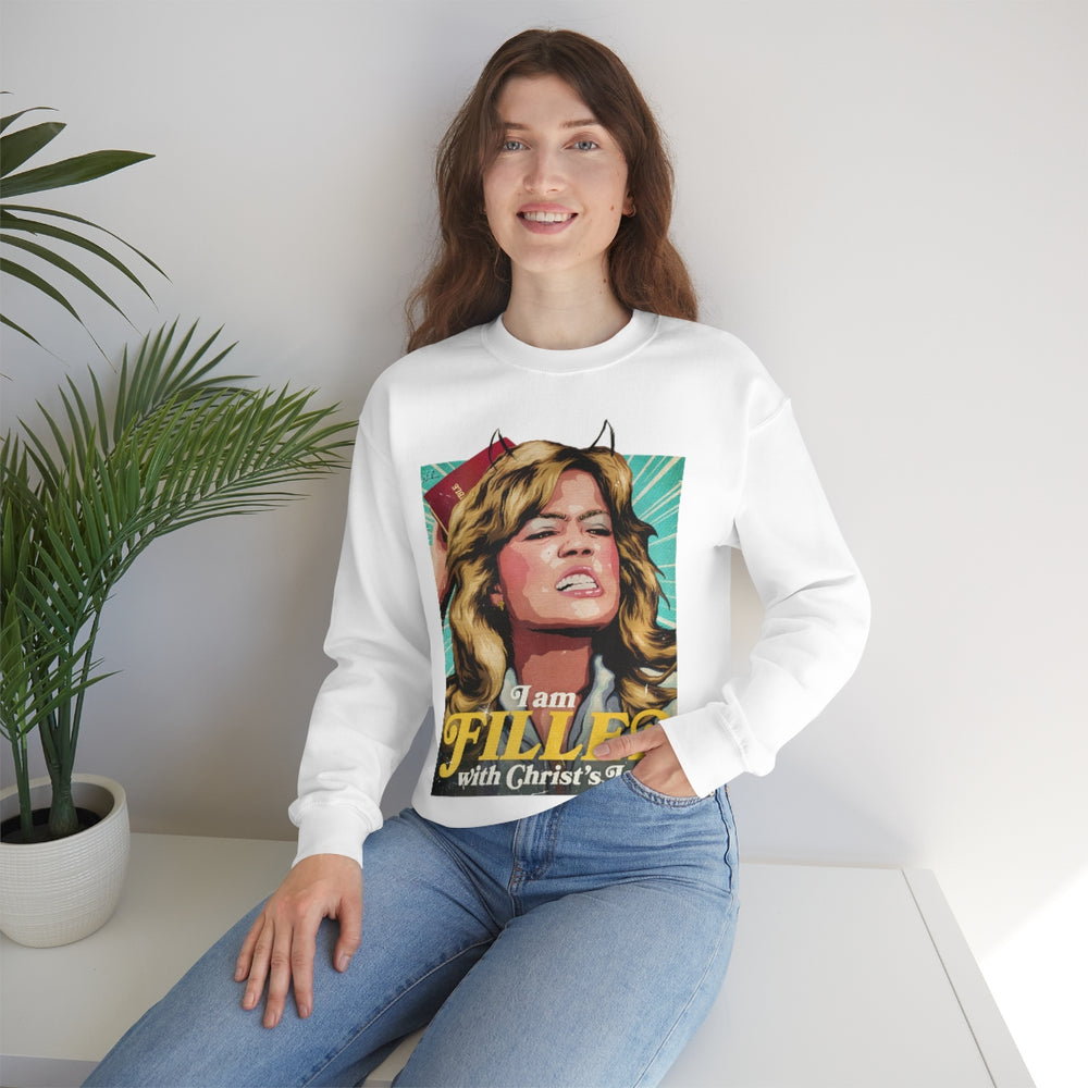 I Am FILLED With Christ's Love! [Australian-Printed] - Unisex Heavy Blend™ Crewneck Sweatshirt