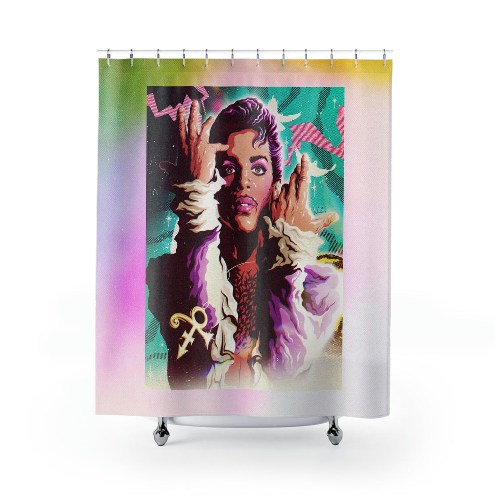 GALACTIC PRINCE - Shower Curtains