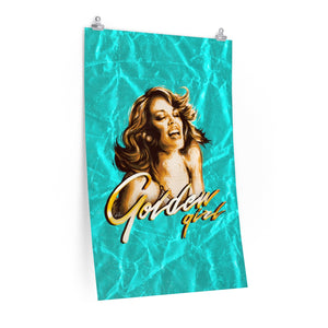 Golden Girl [Coloured BG] - Premium Matte vertical posters