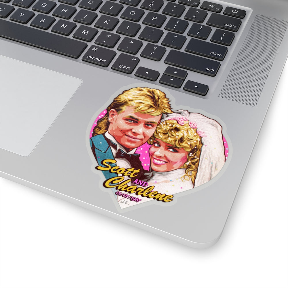 Scott and Charlene - Kiss-Cut Stickers