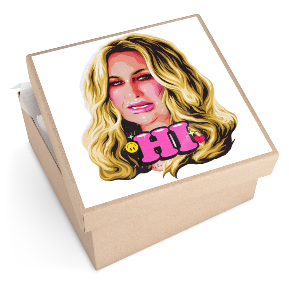 HI - Square Vinyl Stickers