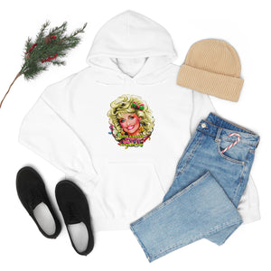 Have A Holly Dolly Christmas! - Unisex Heavy Blend™ Hooded Sweatshirt