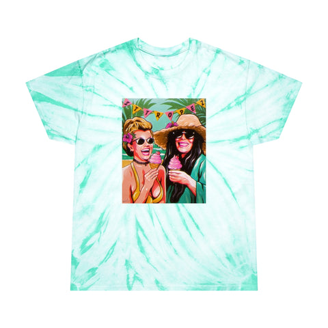 Ice Cream In St Tropez - Tie-Dye Tee, Cyclone