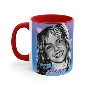 E-mail My Heart - 11oz Accent Mug (Australian Printed)