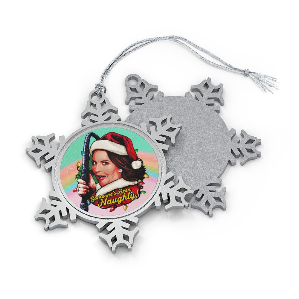Someone's Been Naughty! - Pewter Snowflake Ornament