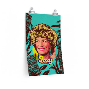 Foxy Moron [Coloured BG] - Premium Matte vertical posters