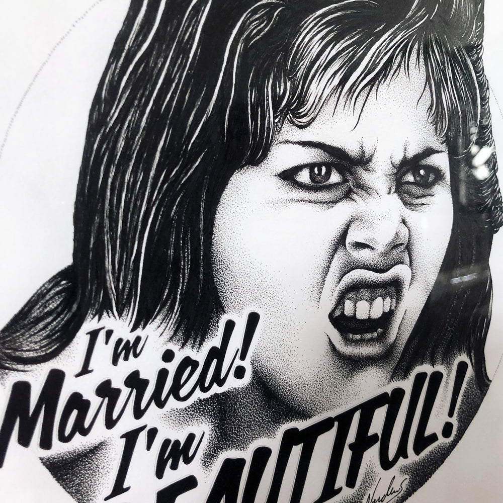 I'm Married! I'm Beautiful! - Framed Original