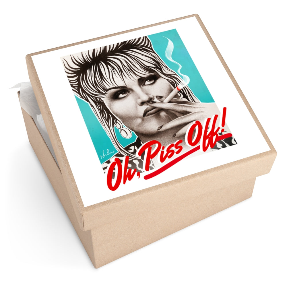 Oh, Piss Off! - Square Vinyl Stickers