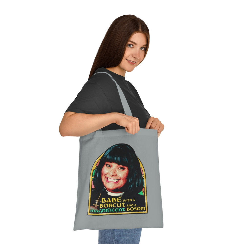 Babe With A Bobcut And A Magnificent Bosom - Cotton Tote
