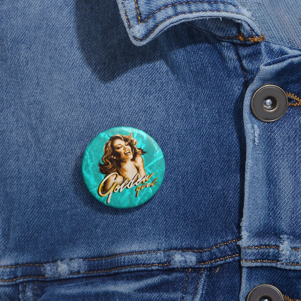 Golden Girl - Custom Pin Buttons