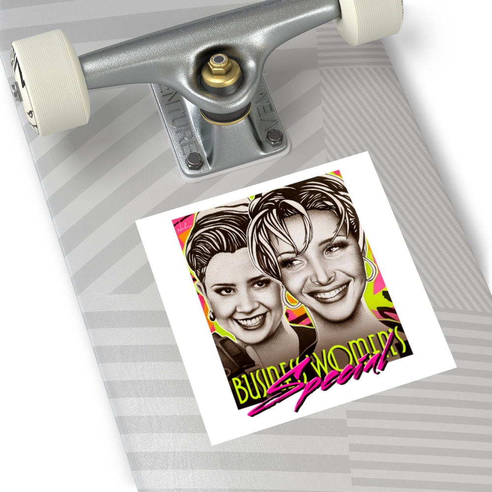 Business Women's Special - Square Vinyl Stickers