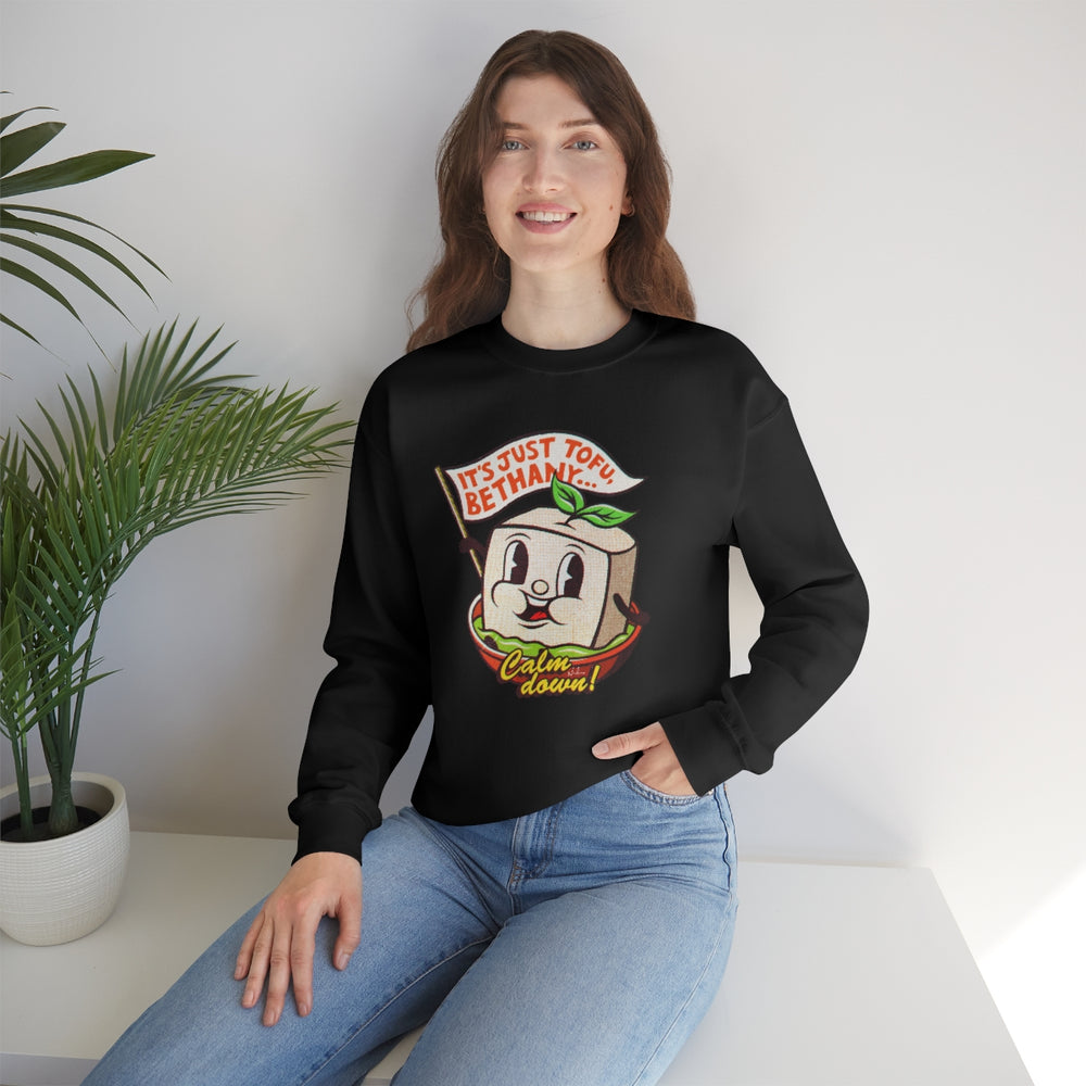 It's Just Tofu, Bethany - Unisex Heavy Blend™ Crewneck Sweatshirt