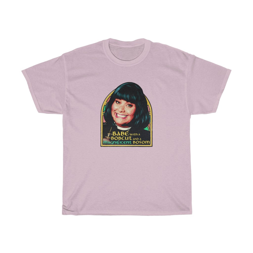 Babe With A Bobcut And A Magnificent Bosom [Australian-Printed] - Unisex Heavy Cotton Tee