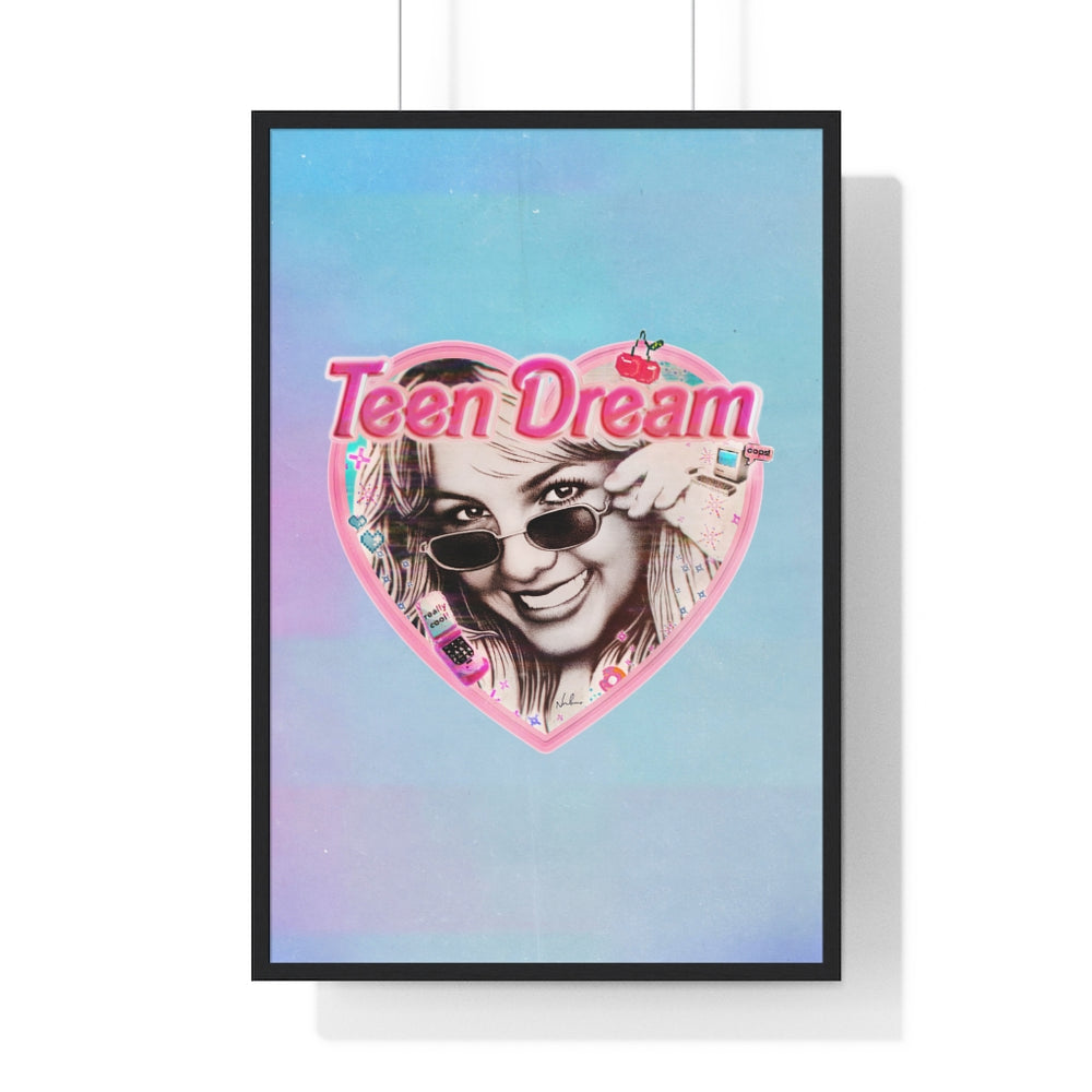 TEEN DREAM [Coloured BG] - Premium Framed Vertical Poster