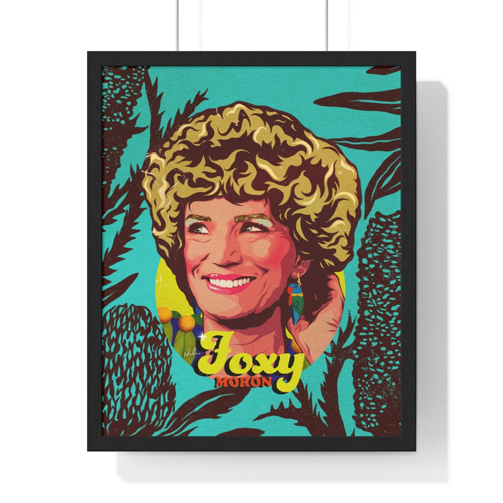 Foxy Moron [Coloured BG] - Premium Framed Vertical Poster