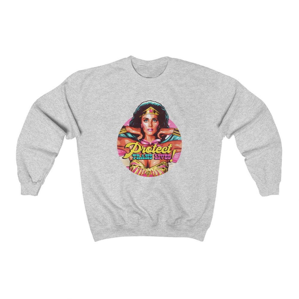 PROTECT TRANS LIVES - Unisex Heavy Blend™ Crewneck Sweatshirt