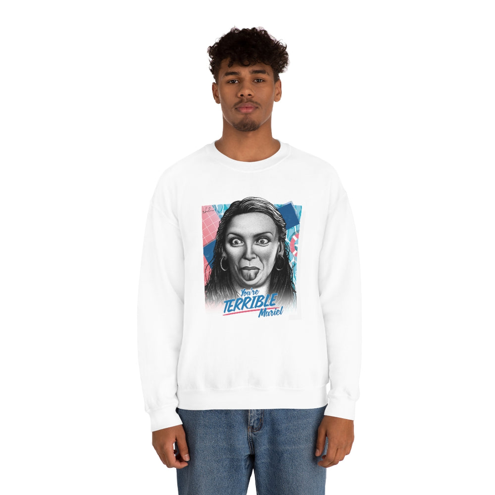 You're Terrible, Muriel [Australian-Printed] - Unisex Heavy Blend™ Crewneck Sweatshirt