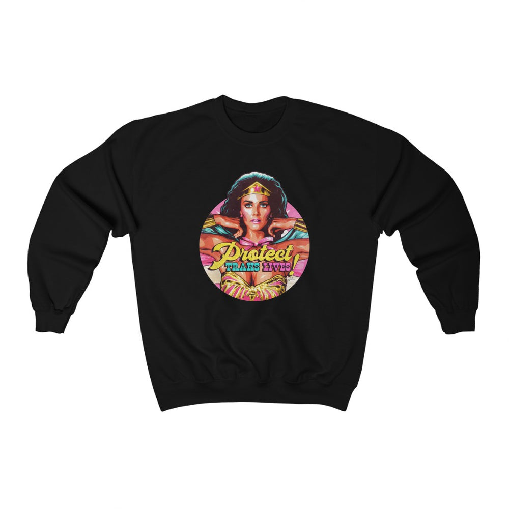 PROTECT TRANS LIVES - Unisex Heavy Blend™ Crewneck Sweatshirt