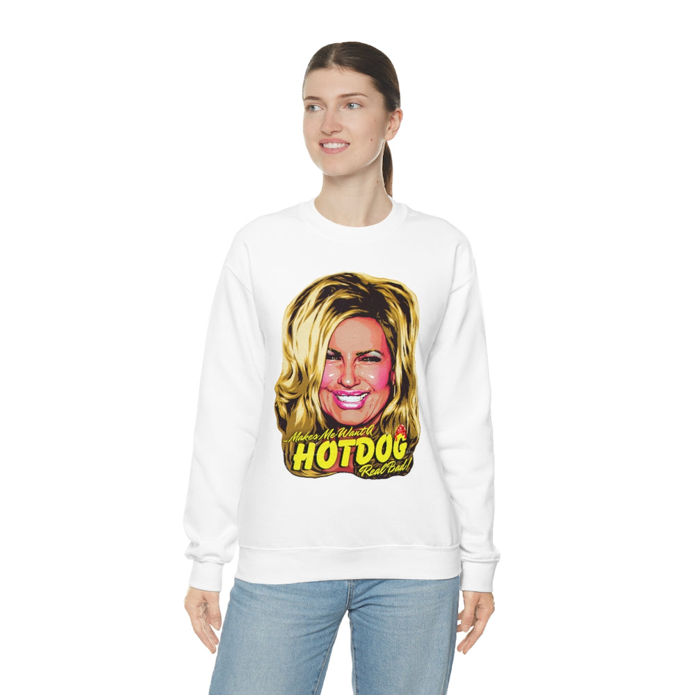 Makes Me Want A Hot Dog Real Bad! [Australian-Printed] - Unisex Heavy Blend™ Crewneck Sweatshirt