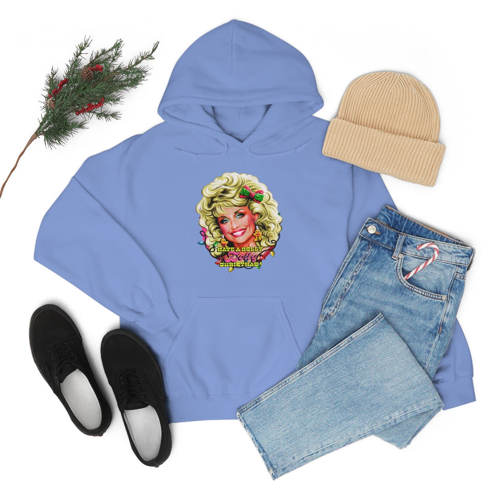 Have A Holly Dolly Christmas! - Unisex Heavy Blend™ Hooded Sweatshirt