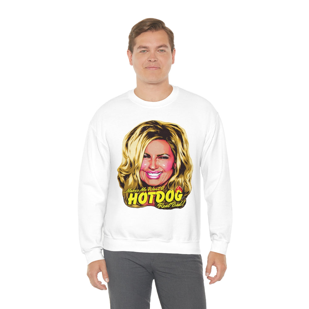 Makes Me Want A Hot Dog Real Bad! [Australian-Printed] - Unisex Heavy Blend™ Crewneck Sweatshirt